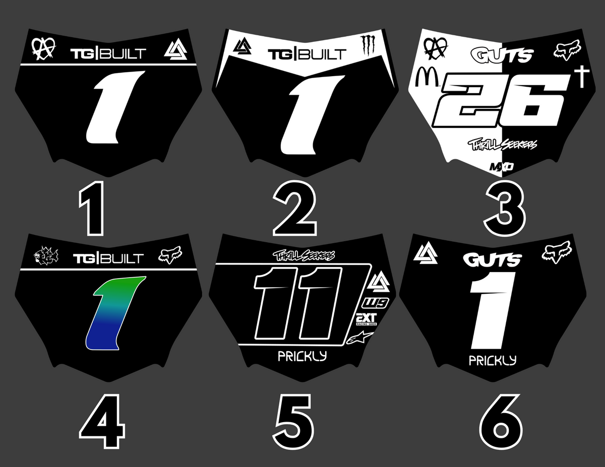 Vented Motocutz-Style Number Plate