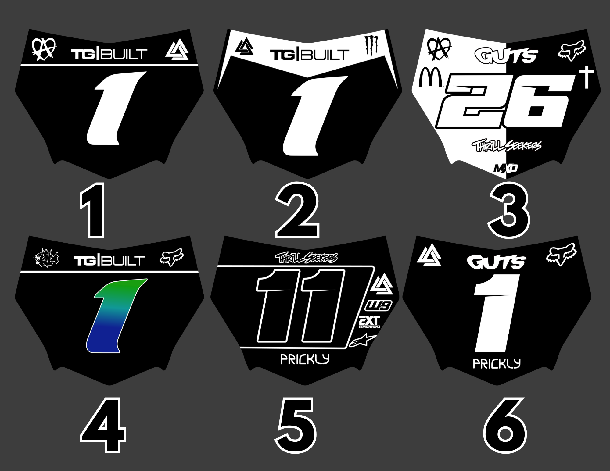 Vented E-moto Number Plate