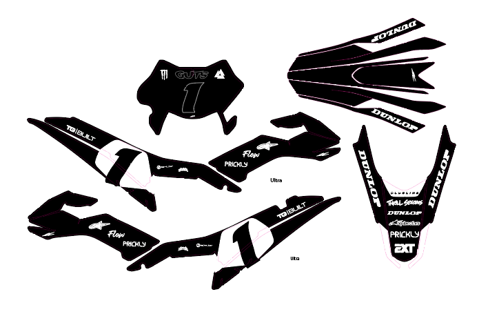 Ultra Bee Full Bike Graphics Kit
